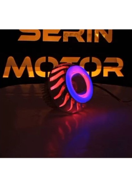 Srn Cg-Çita-Mh Drift Angel Far Kırmızı - Mavi Beyaz Çakarlı Far Ampulu+Tzmnya Stcker fiyatları