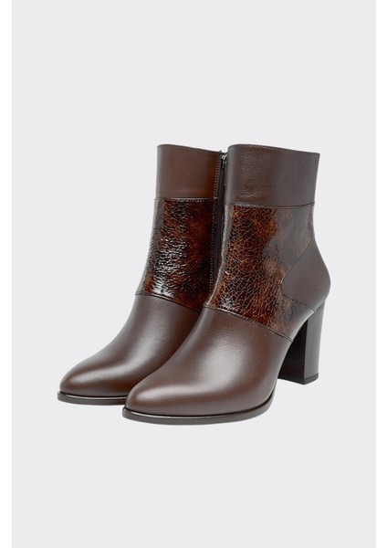 Hakiki Deri Rugan Desenli Kadın Bot fiyatları