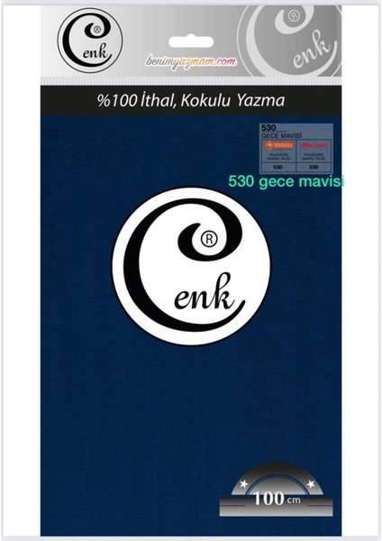 3001 Cenk 100 cm Düz Poşetli Yazma
