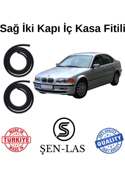 Bmw 3 Serisi E46 (2001-2005) Şen-Las Kadifeli Sağ Ön ve Arka Fitili ŞL32509