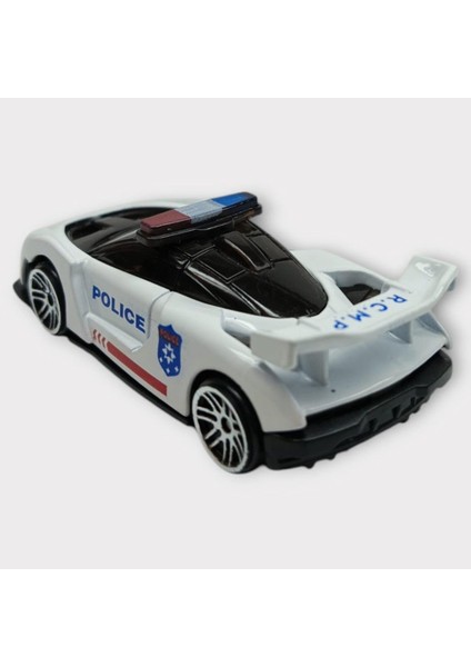 Metal Mini Polis Arabası 8 cm - Polis - 4 modelleri
