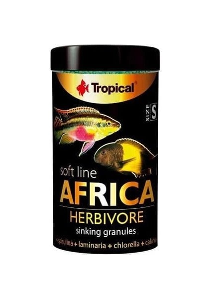 Tropical Softline Africa Herbivore Granül Balık Yemi 100 ml