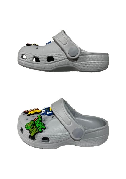 Bebek Çocuk Gri Renkli Kaydırmaz Ortopedik Sandalet Terlik fiyatları