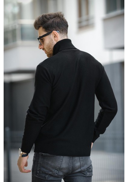 Seka 500 Slim Fit Petek Örgü Erkek Tam Balıkçı Kazak modelleri