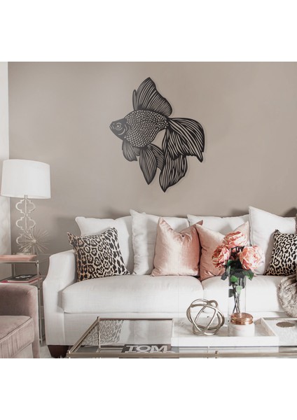 Goldfish - 50X60 cm Metal Duvar Dekoru - Metal Sanatları