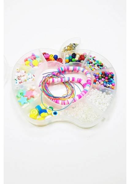 Hobi Takı Tasarım Seti Boncuk Harf Gülen Surat Temalı Klipsli Full Set fiyatları