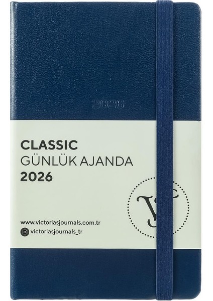 Classic 2026 Günlük Ajanda A6 (9x14 cm) Sert Kapak Ivory 70gr.