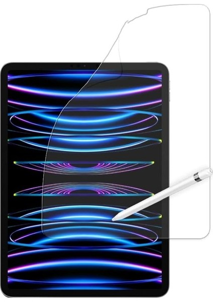 Apple iPad Air 11 Inc M2 (2024) Kılıf Ekran Koruyucu ve Stylus Kalemli 3'ü 1 Arada Full Gear Set A2902 A2903 A2904 modelleri