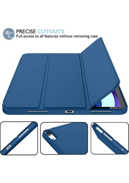 Apple iPad Air 11 Inc M2 (2024) Kılıf Ekran Koruyucu ve Stylus Kalemli 3'ü 1 Arada Full Gear Set A2902 A2903 A2904