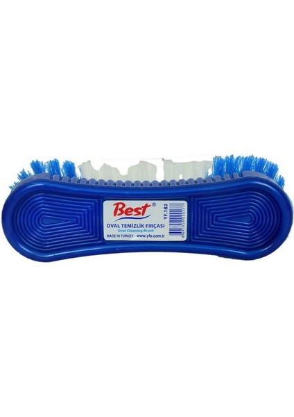 Oval Temizlik Fırçası Plastik Halı Fırça Karışık Renk 17 cm