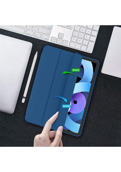 Apple iPad Air 11 Inc M2 (2024) Kılıf Ekran Koruyucu ve Stylus Kalemli 3'ü 1 Arada Full Gear Set A2902 A2903 A2904