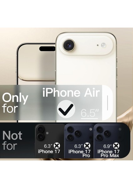Apple iPhone 17 Air Için Magsafe ile Uyumlu Kılıf Kamera Lensli Korumalı Şeffaf Silikon Kapak modelleri