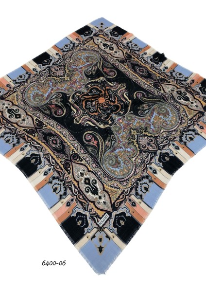 6400 Polist Flamlı Pamuk Eşarp