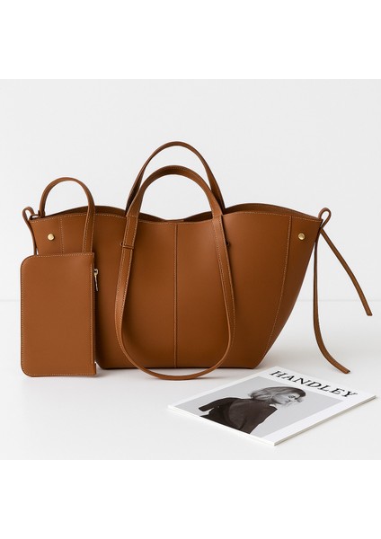 Lüks Büyük Kapasiteli Çift Saplı El ve Omuz Çantası – Cüzdan Hediyeli fiyatları