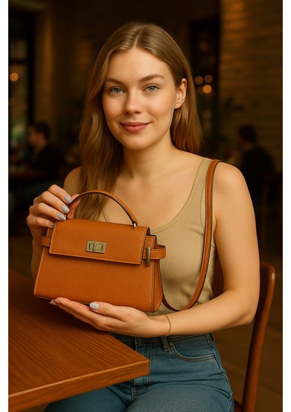 Lüks Kapaklı Şık Omuz ve El Çantası – Günlük & Klasik Kullanım