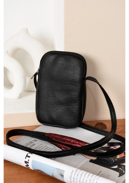 Lüks Günlük Telefonluk Anahtarlık Omuz Çantası Yumuşak Deri