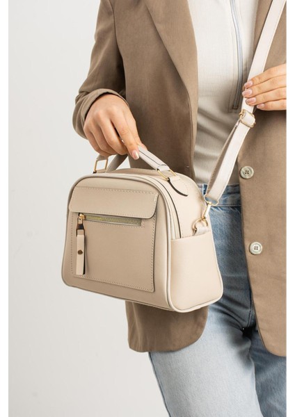 Lüks Klasik Çok Bölmeli El ve Omuz Çantası