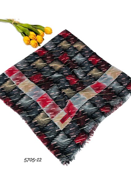 5705 Flamlı Pamuk Eşarp
