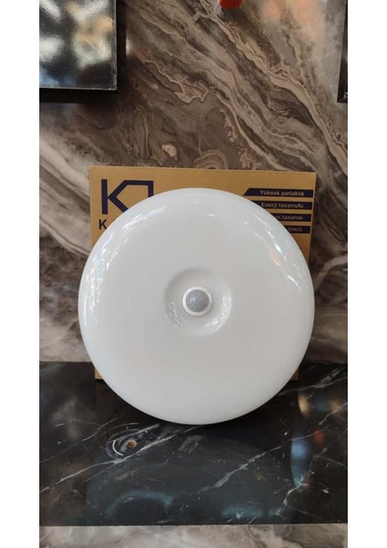 12 Watt Ledli Sensörlü Tavan Armatürü Beyaz Işık 6500K