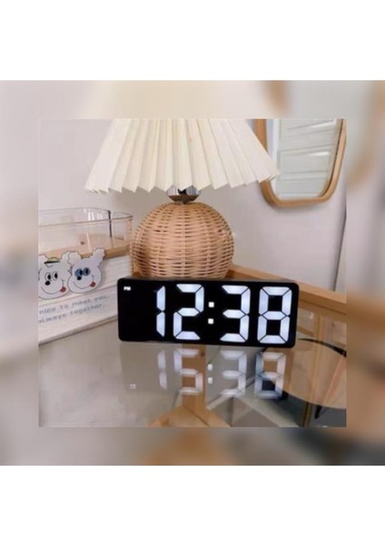 Büyük LED Dijital Alarm ve Masa Saati - Modern Tasarım, Gece Işıklı Elektronik Saat
