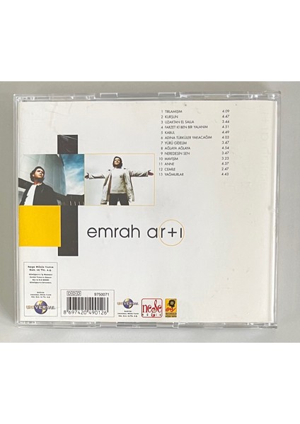 Emrah Artı + 1 CD (Orijinal 2002 Dönem Baskı Cd) fiyatları