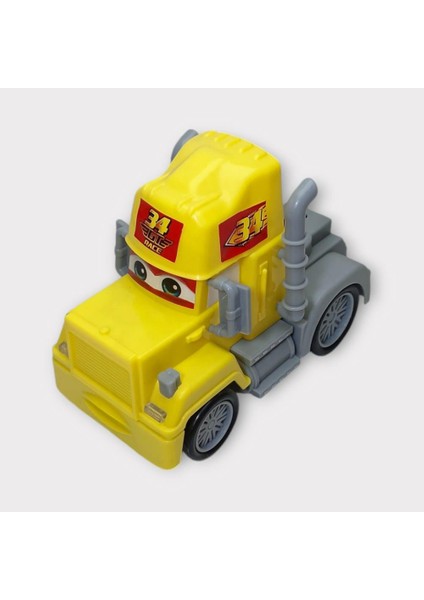 Sürtmeli Oyuncak Tır - Sarı (Lisinya)