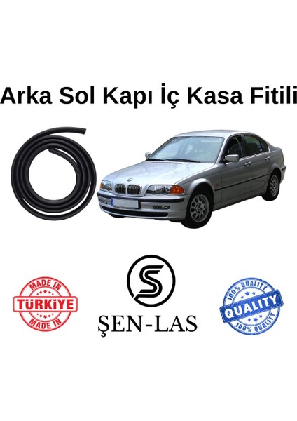 Bmw 3 Serisi E46 (2001-2005) Şen-Las Kadifeli Sol Arka Kapı Fitili ŞL32504