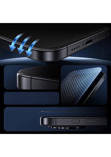 Apple iPhone 17 Air Için Ekranı Tam Kaplayan Sert Etna Cam Ekran Koruyucu modelleri