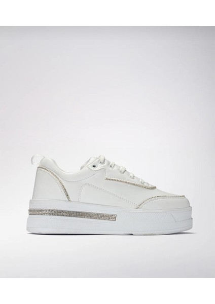 Kadın Yüksek Taban Rahat Şık Günlük Spor Ayakkabı Beyaz Renk modelleri