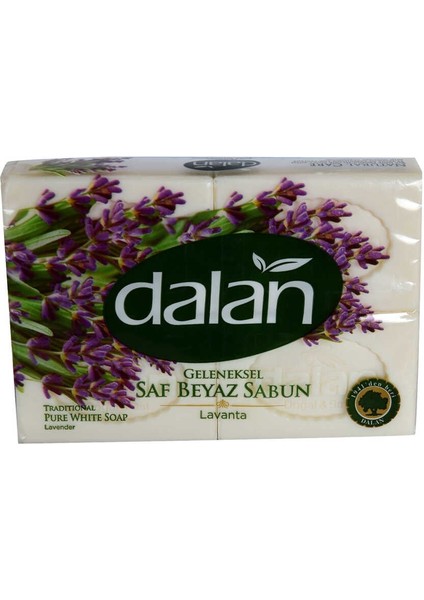 Saf Beyaz Lavantalı Sabun 150 gr x 4 Adetli
