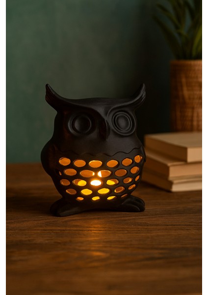 3D Dekoratif Baykuş Mumluk , Tealight Mumluk , Bohem Rustik Ev Dekoru , Hediyelik Romantik Aydınlatma fiyatları