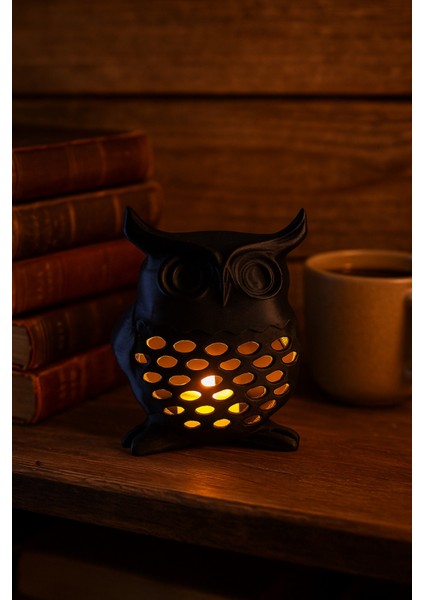 3D Dekoratif Baykuş Mumluk , Tealight Mumluk , Bohem Rustik Ev Dekoru , Hediyelik Romantik Aydınlatma indirimleri