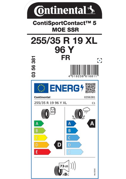 255/35R19 96Y Xl Fr Ssr Moe Sc5 Oto Yaz Lastigi Üretim YILI:2025 fiyatları