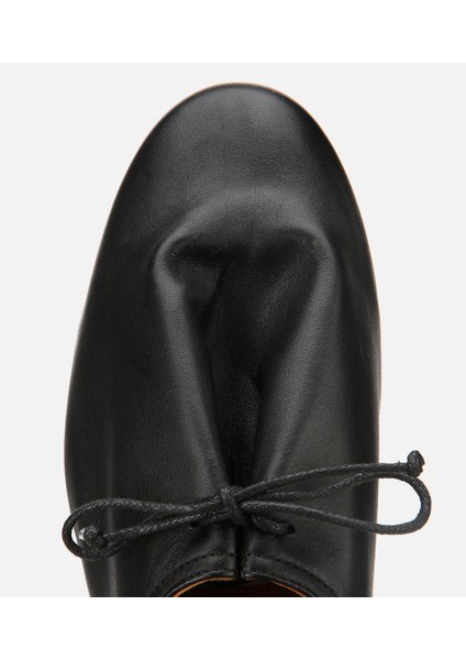 01AYH315430A100 KADIN Deri Siyah Yumuşak Bağcıklı Babet indirimleri