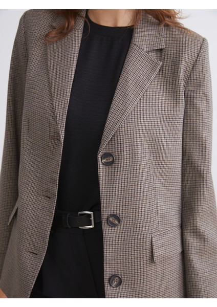 Yeni Sezon Desenli Kadın Blazer Ceket modelleri