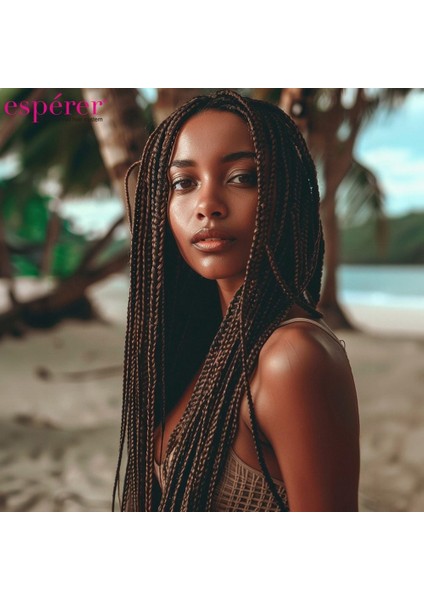 Sentetik Örgülük Saç Esperer 100 Gr. / Kızıl Kahve