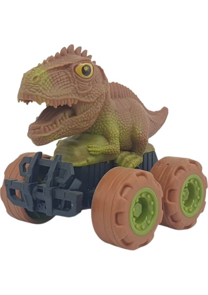 Sürtmeli Dinazor Arabalar 2'li - cm - Triceratops &amp; Stegosaurus modelleri