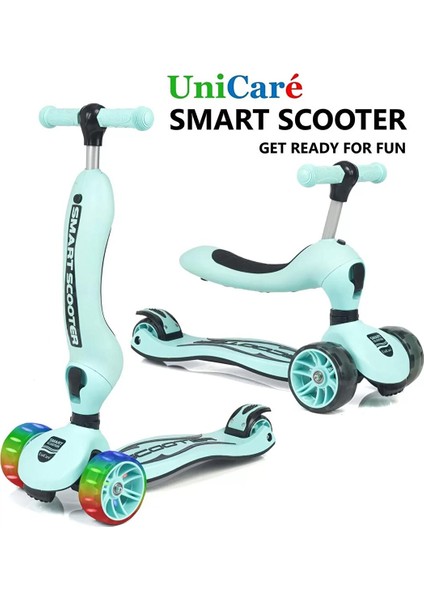 Unicare Smart Oturaklı Çocuk Scooter Turkuaz fiyatları