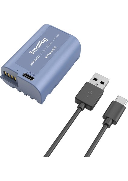 4906 DMW-BLK22 Usb-C Şarj Edilebilir Kamera Pili