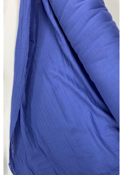 Çok Amaçlı Müslin Pamuklu Bebek Örtü ve Battaniye Kumaşı Müslin Bez Indigo 89