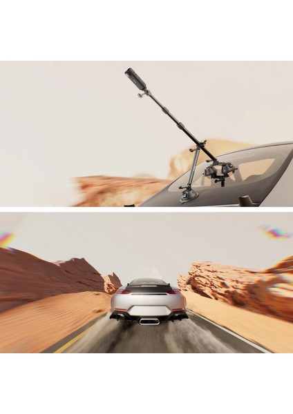 4380 INSTA360 X3 X4 X5 ve Aksiyon Kameralar Için Vakumlu Araç Montaj Seti indirimleri