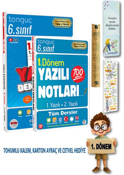6. Sınıf Maarif Model 1. Dönem 1 ve 2. Yazılı Notları ve Denemeleri