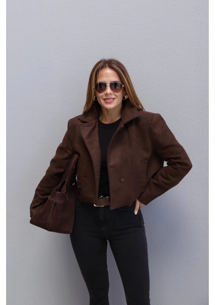 Kahve Kısa Kaşe Ceket indirimleri
