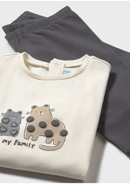 2743 Plomo Mayoral Kız Çocuk 3'lü Tayt Set fırsatları