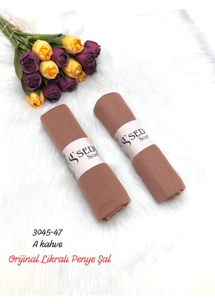 3045 Lüks Likralı Penye Şal