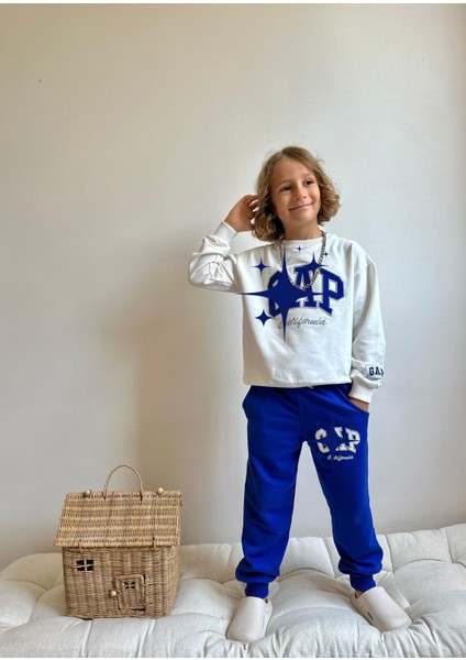 Işlemeli Baskili 2 Iplik Sweatshirt-Eşofman Altı Mevsimlik Erkek Çocuk Takım fiyatları