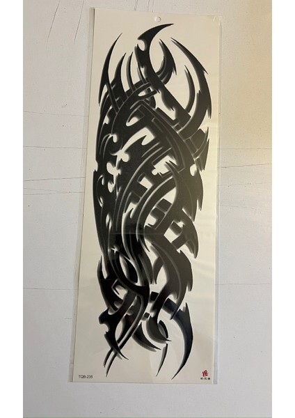 Tribal 1 Hafta Kalıcı Tam Kol Bacak Yapıştırma Geçici Dövme 46 cm