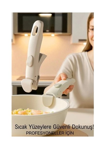 Bfs Profesyonel Kıskaçlı Tencere Tava Tutucu – Isıya Dayanıklı, Güvenli Kavrama