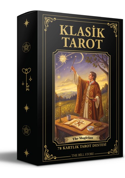 Modern Klasik Tarot Destesi - 78 Kartlık Deste