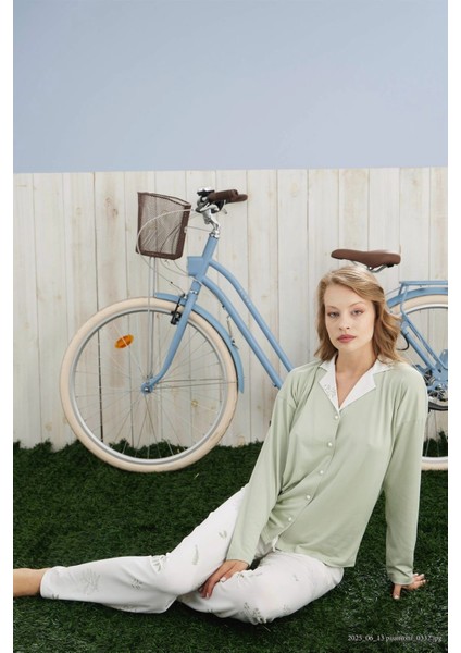 Kadın Milan Kumaş Gömlek Yaka Premium Pijama Takımı fiyatları